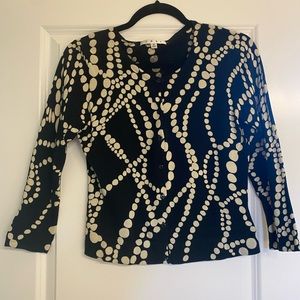 CAbi String of Pearls cardigan